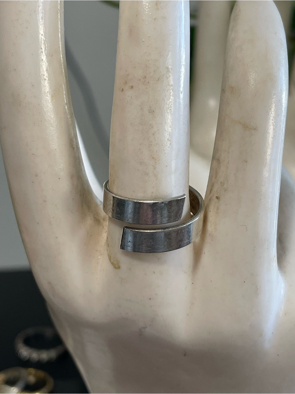 Sterling-Style Open Band Ring in Silver Finish - Women's Jewelry